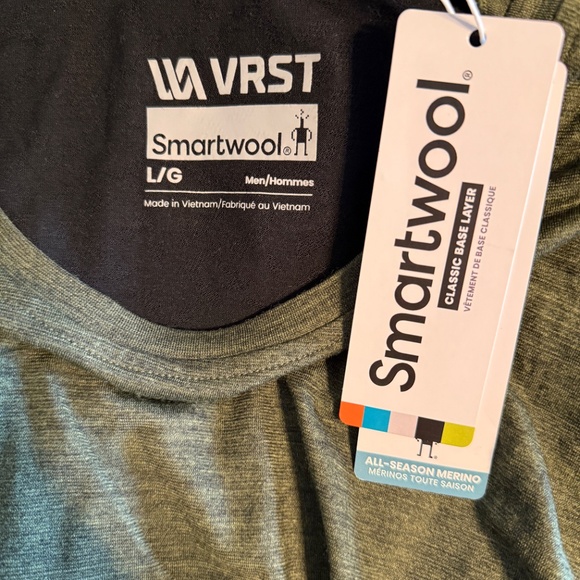 Smartwool Men's Long Sleeve Tee - Olive and Black - Picture 7 of 9